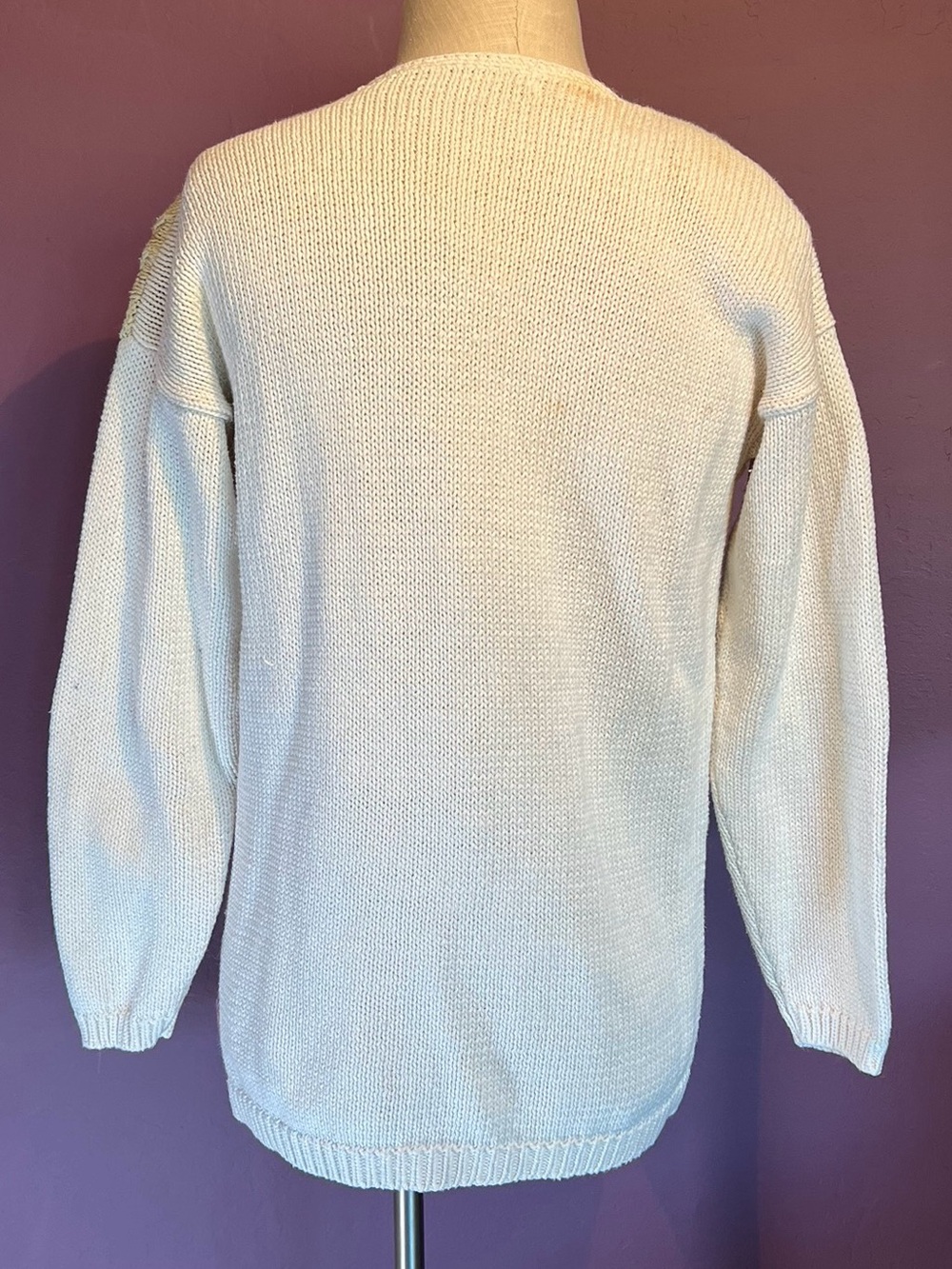 🌸Vintage Multi-Color Patchwork Floral Knit Sweater by Arendine - Picture 2 of 5